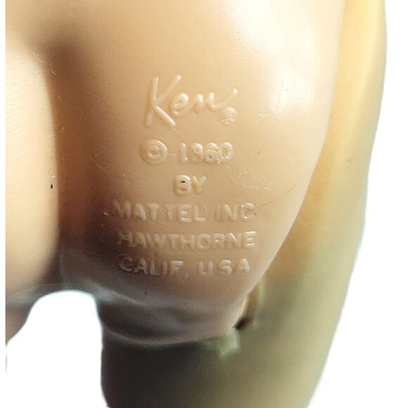Early 1960's Vintage Straight Leg Ken With Brunette Molded Hair - Picture 9 of 13